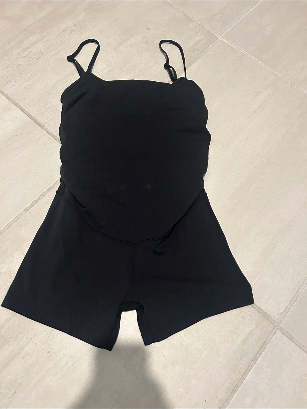CRZ YOGA Black Women’s Shorts Romper